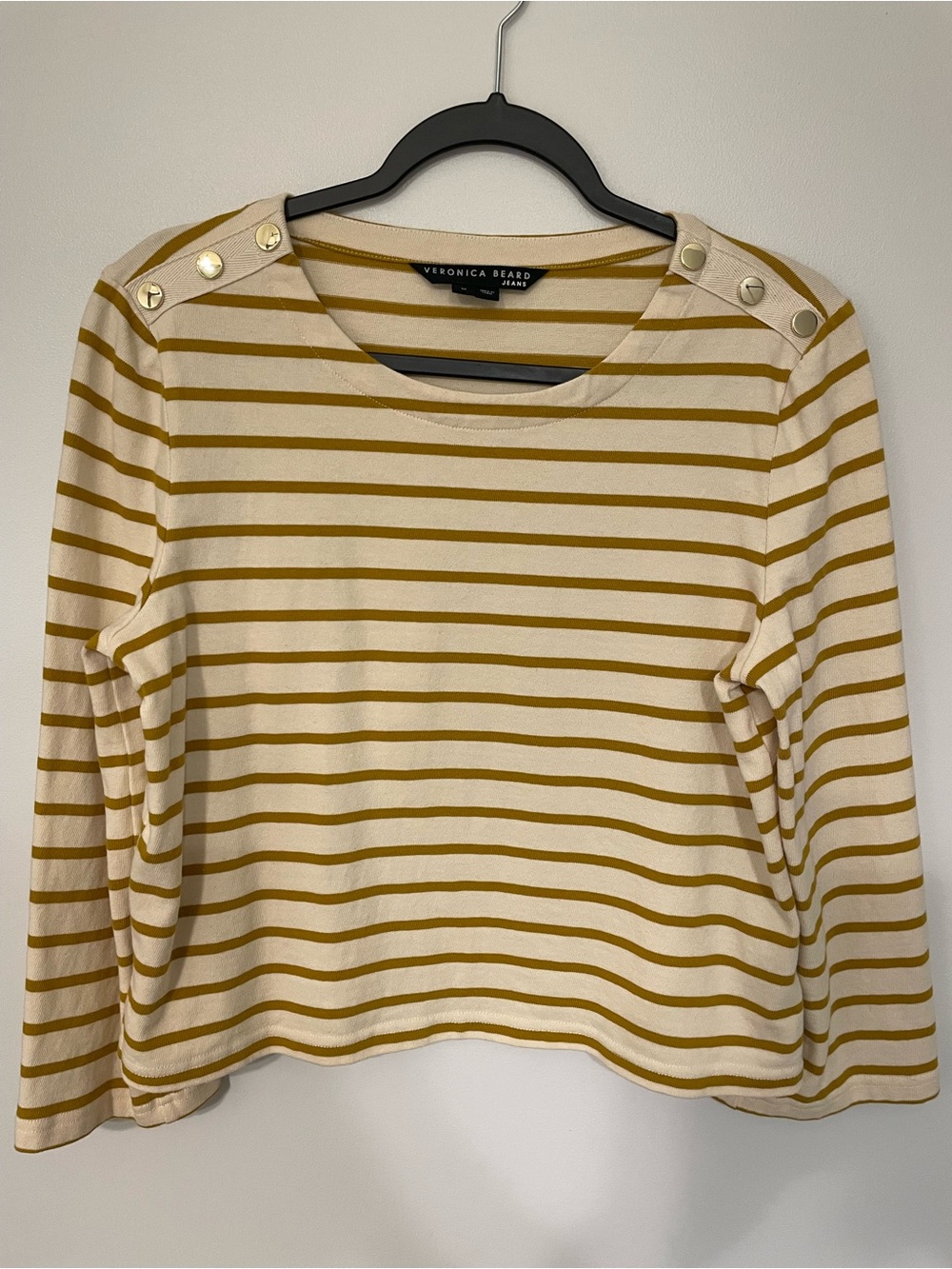 Veronica Beard Striped Boxy Top